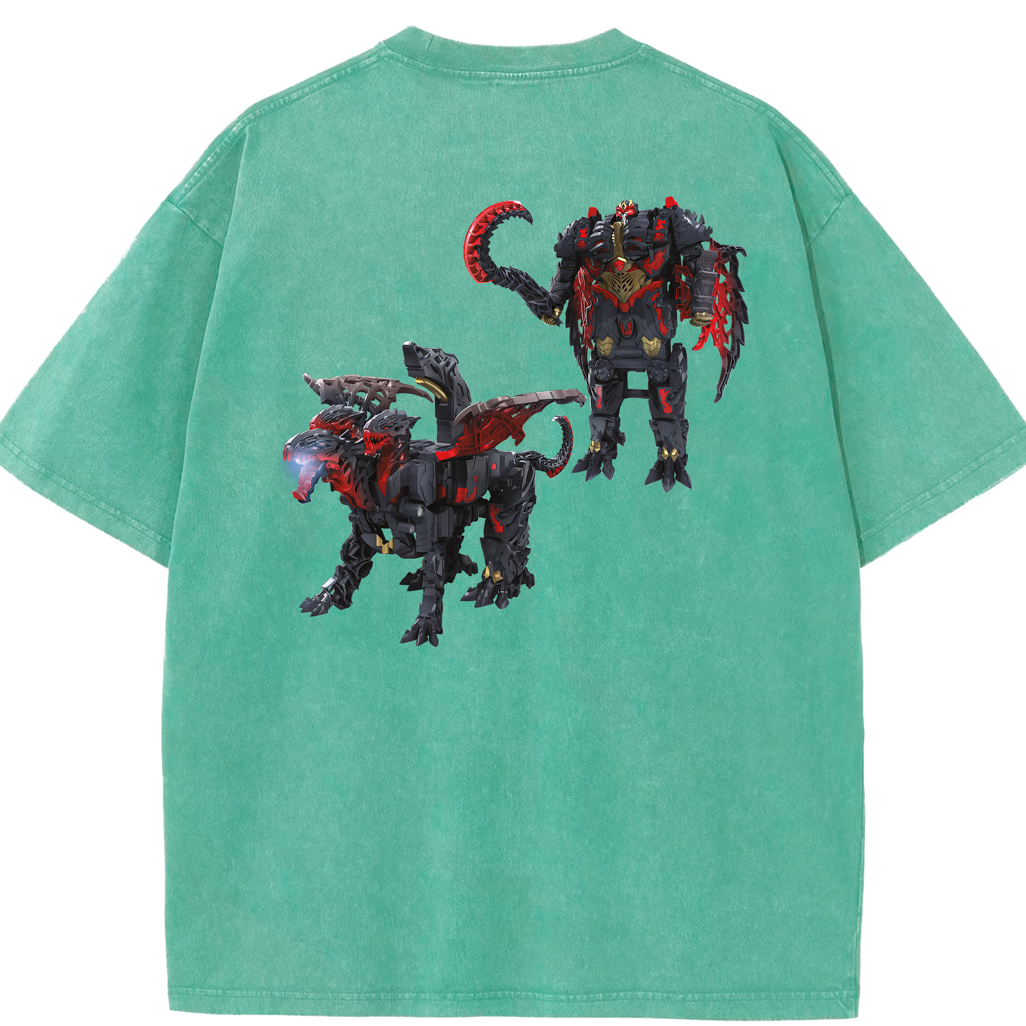 （画像用） Transformers トランスフォーマー 綿100% ヴィンテージ風 半袖Tシャツ（背面プリント）